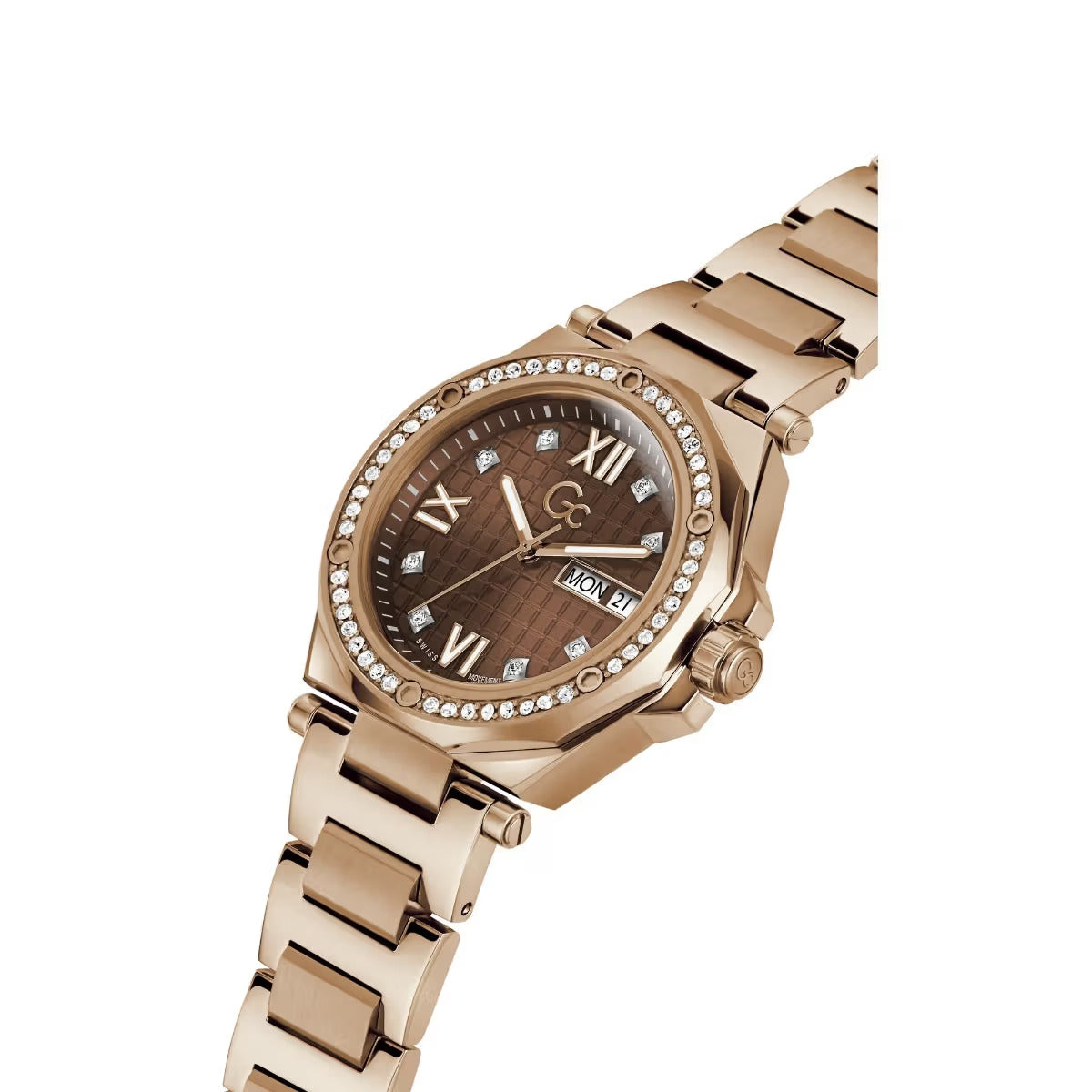 GC Women Legacy Size Metal Brown Round Dial Analog Watch Z20001L4MF