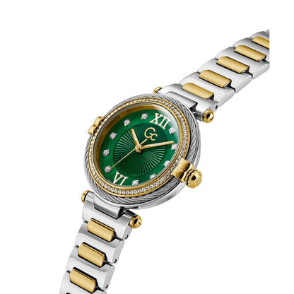 GC Quartz Vogue Cable Green Dial Analog Women's Watch Z52002L9MF
