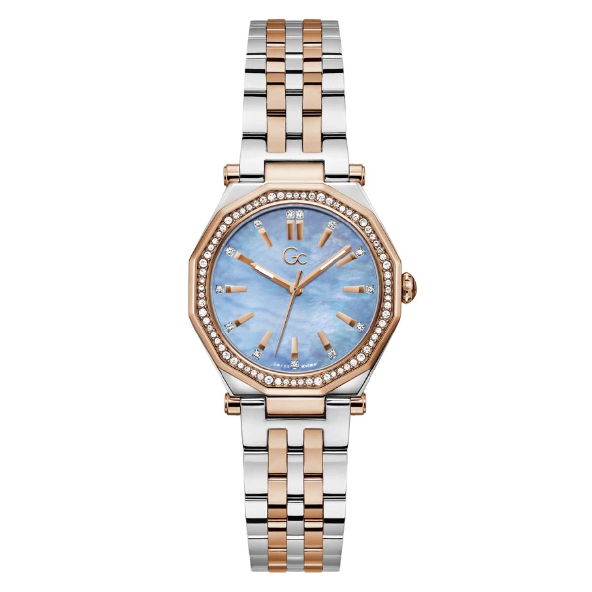 GC Gleam Blue Dial Analog Stainless Steel Women's Watch Z55002L7