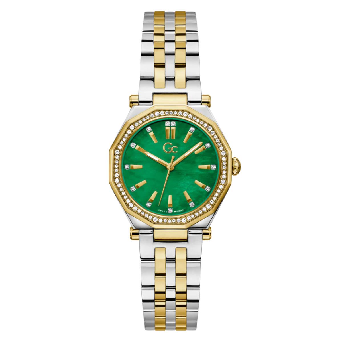 GC Gleam Quartz Green Dial Analog Watch For Women Z55003L9