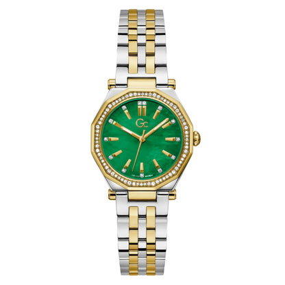 GC Gleam Quartz Green Dial Analog Watch For Women Z55003L9