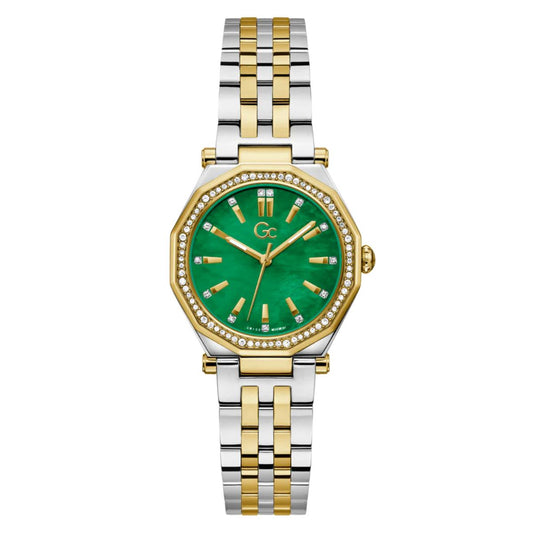 GC Gleam Quartz Green Dial Analog Watch For Women Z55003L9