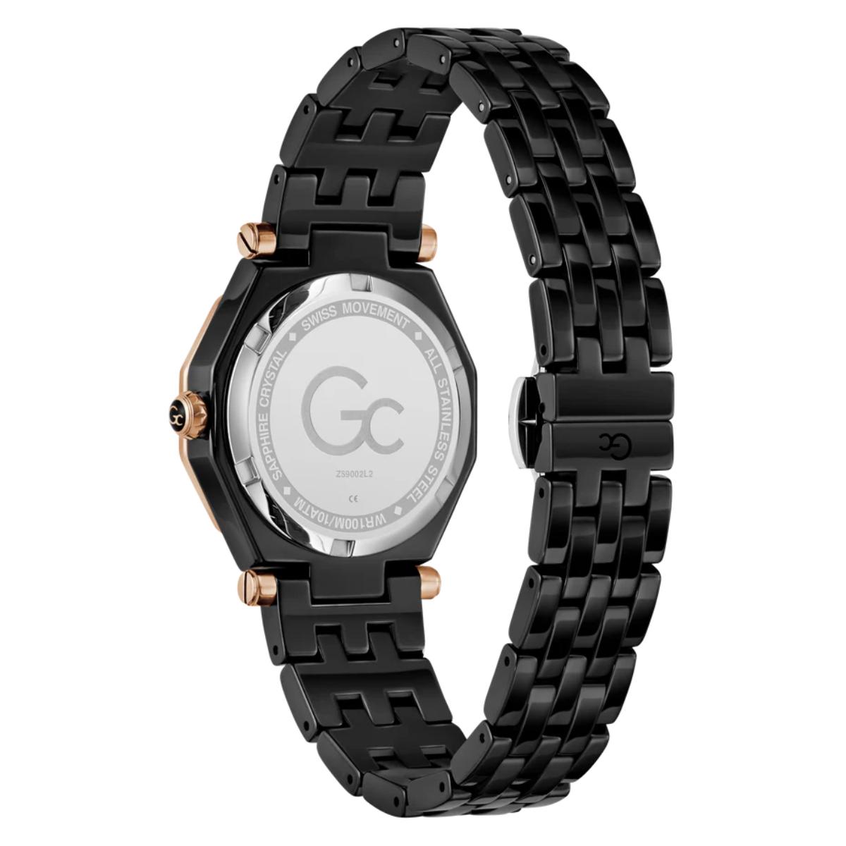 GC Gleam Black Dial Multi-Function Ceramic Women's Watch Z59002L2