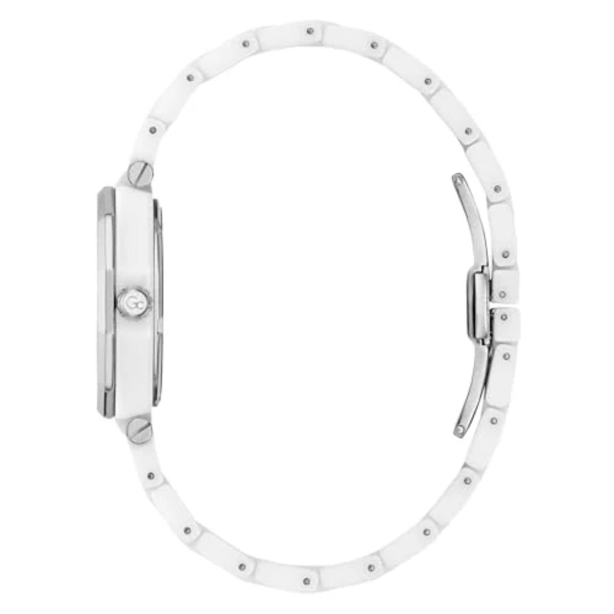 GC Gleam Quartz White Dial Ceramic Women's Watch Z59003L1