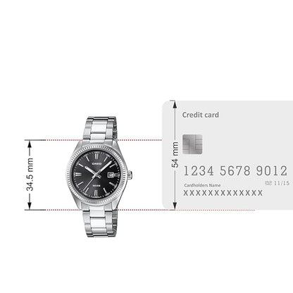 Casio ENTICER LADIES LTP-1302D-1A1VDF - A1535 STANDARD ANALOG WATCH