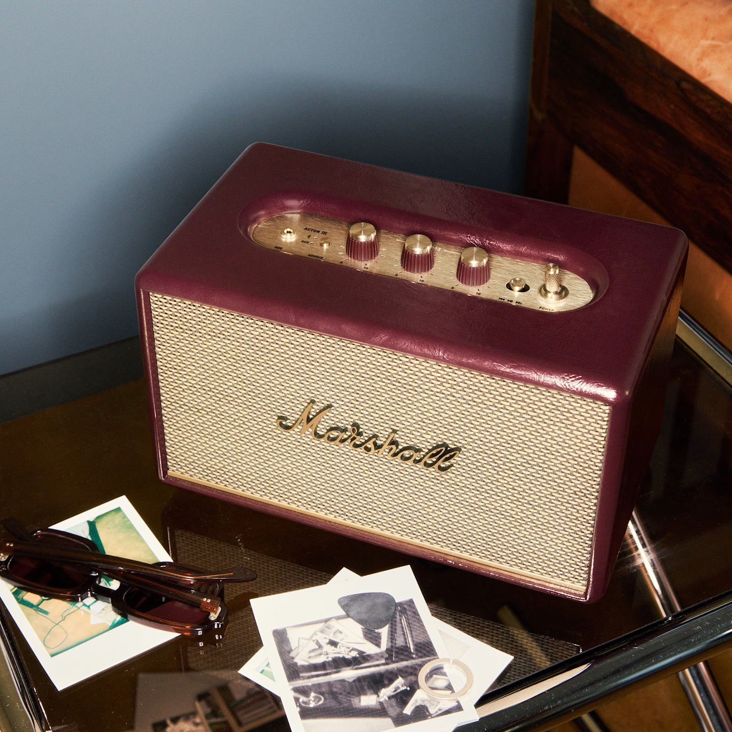 Marshall ACTON III 4.9 Compact Bluetooth speaker Burgundy