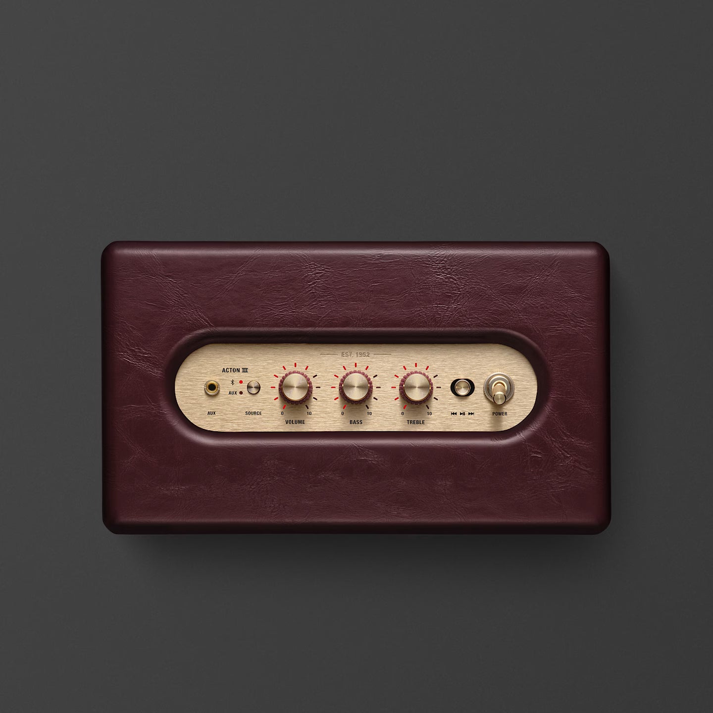 Marshall ACTON III 4.9 Compact Bluetooth speaker Burgundy