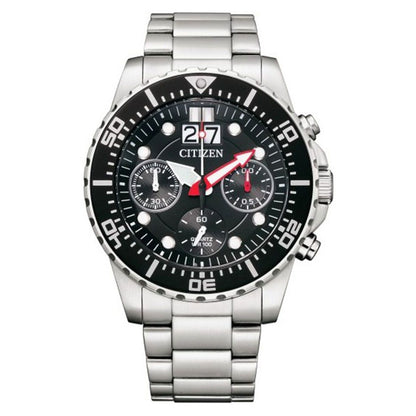 AI7000-83E | CITIZEN Men's Black Stainless Steel Chronograph Watch