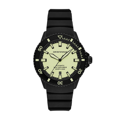 Emporio Armani Sea Explorer Automatic Silicone Strap Men Watch AR60085
