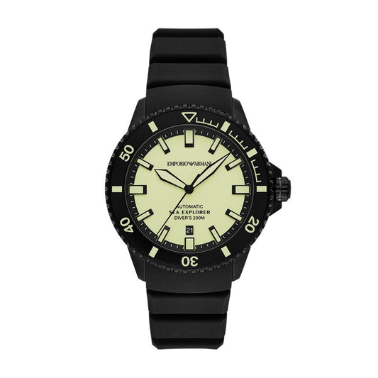 Emporio Armani Sea Explorer Automatic Silicone Strap Men Watch AR60085