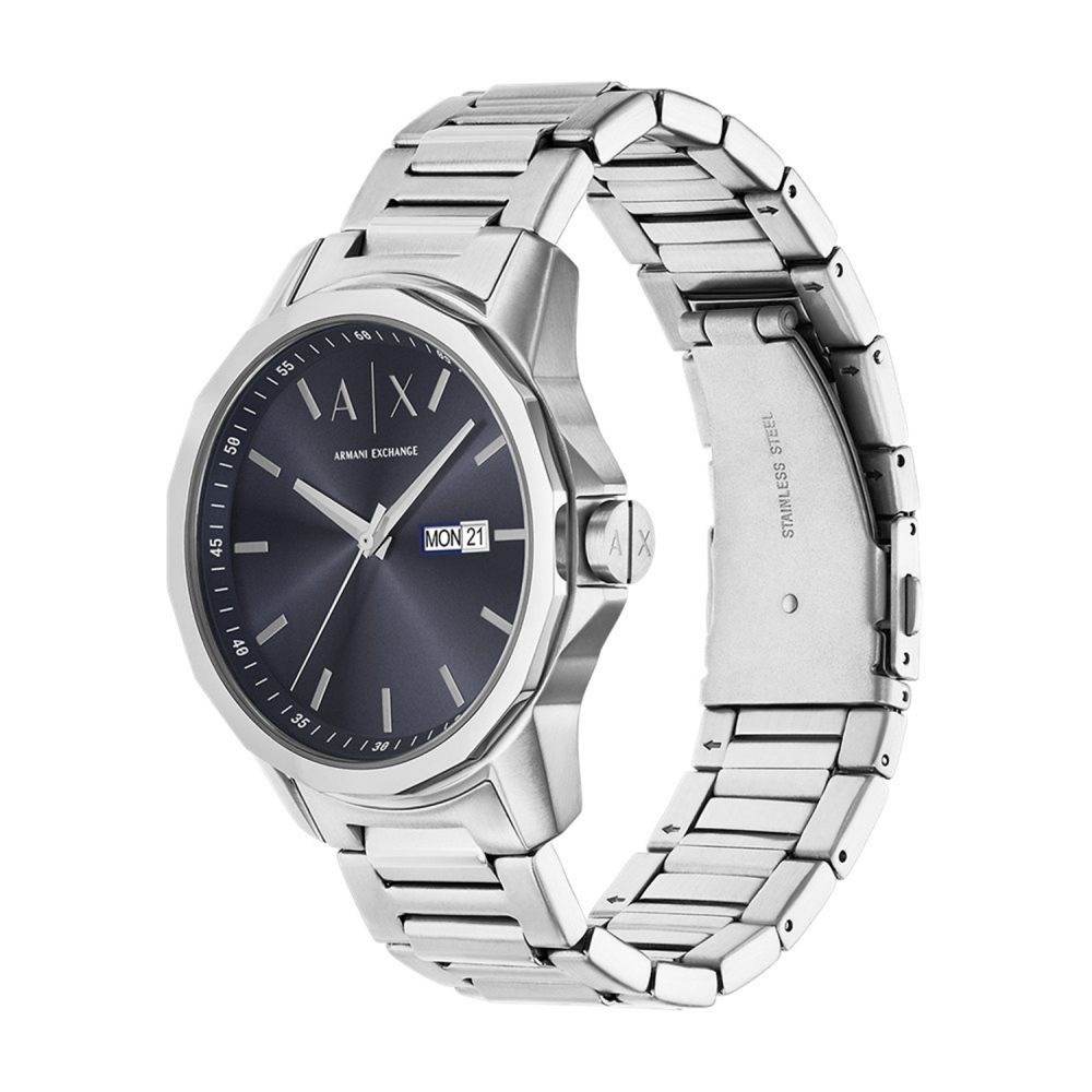 Armani Exchange Quartz Blue Dial Analog Stainless Steel Men's Watch AX1767