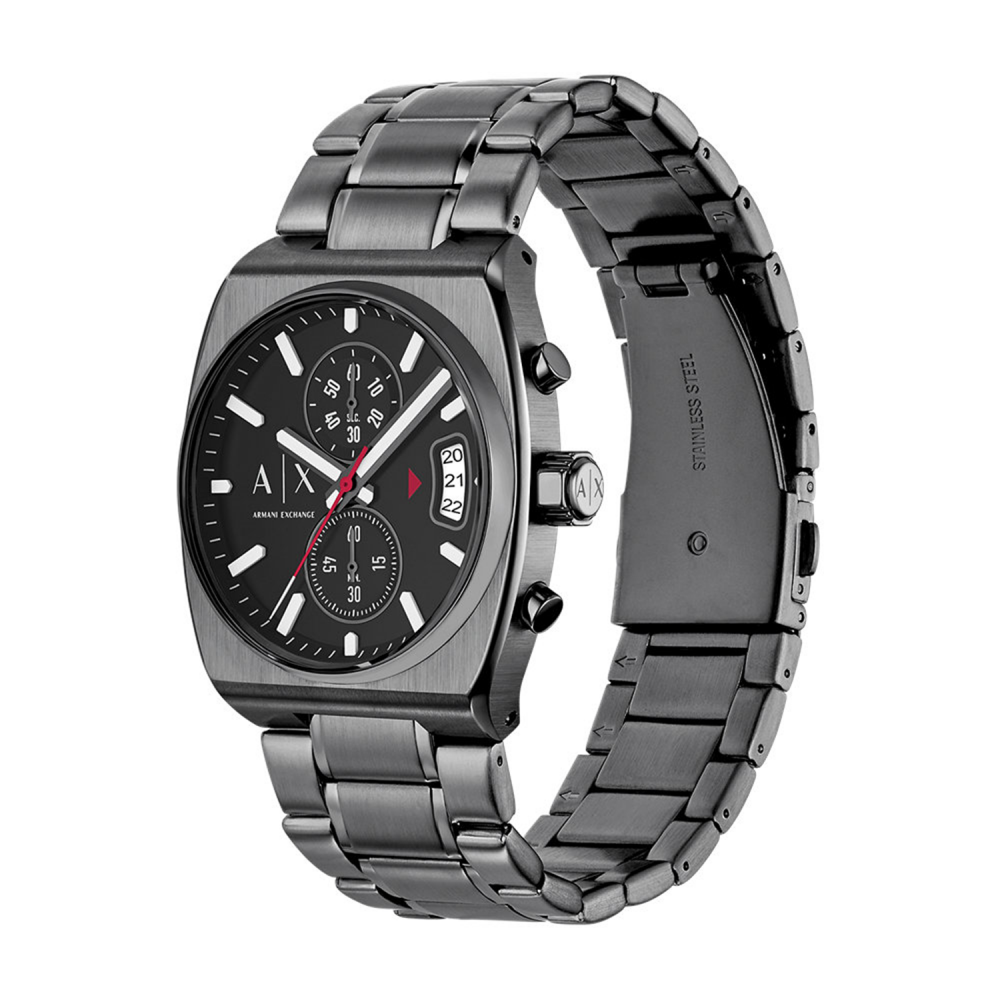 Armani Exchange Black Round Dial Analog Chronograph Men's Watch AX2823