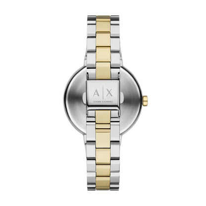 Armani Exchange Quartz Green Dial Analog Stainless Steel Women Watch AX5176