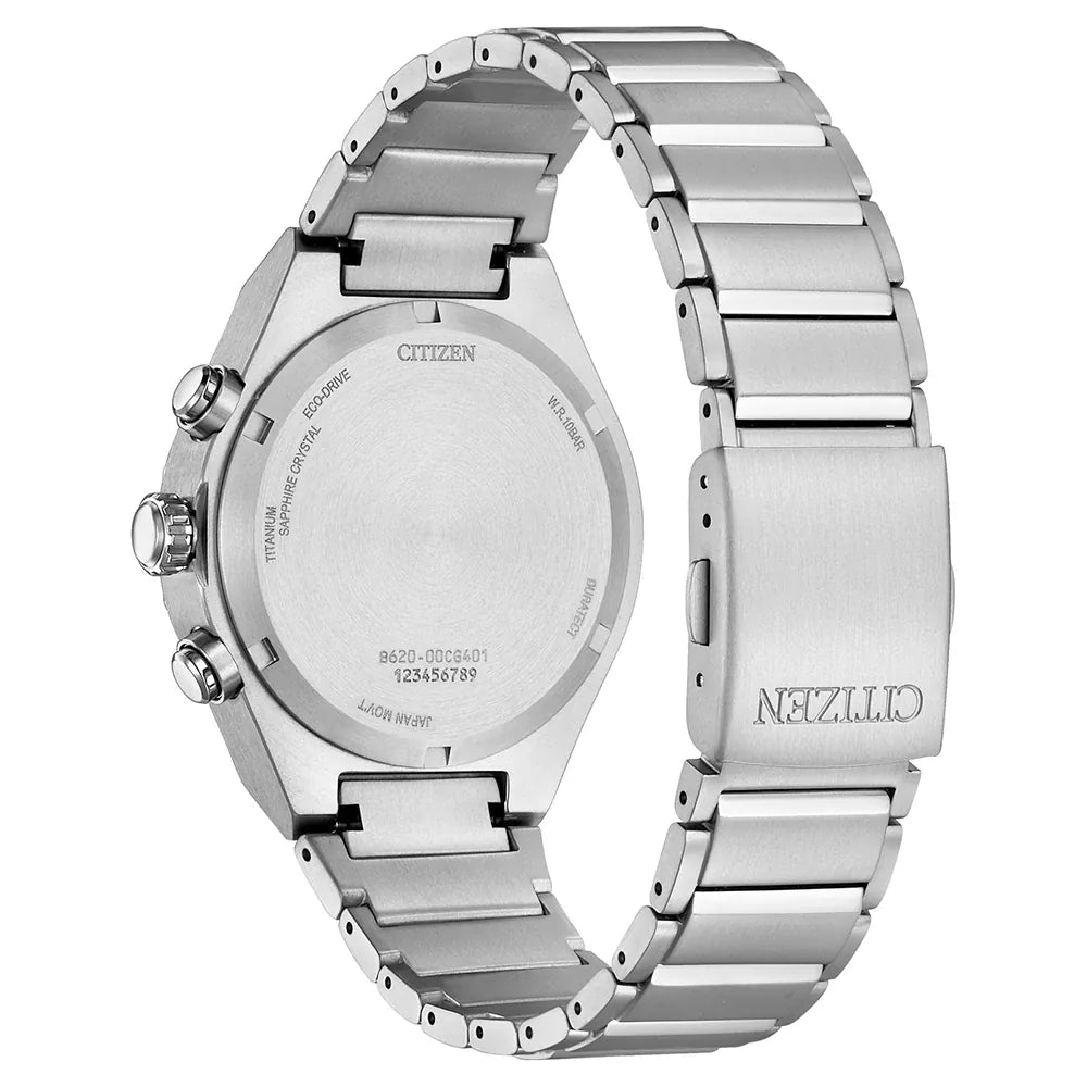 Citizen White Zenshin chronograph 60 Three-hand Men's Watch - CA4690-51A