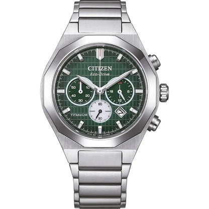 Citizen Green Zenshin chronograph 60 Three-hand Men's Watch - CA4691-59X