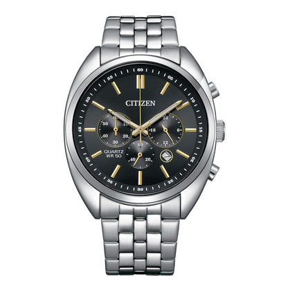 Citizen Quartz Chronograph Black Dial Men's Watch - AN8210-56E