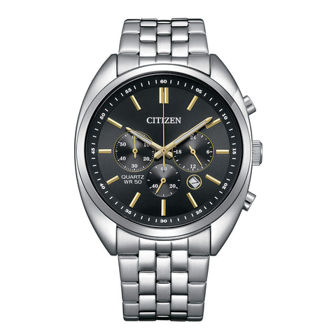 Citizen Quartz Chronograph Black Dial Men's Watch - AN8210-56E - Buy Now at Sai Creations Watches