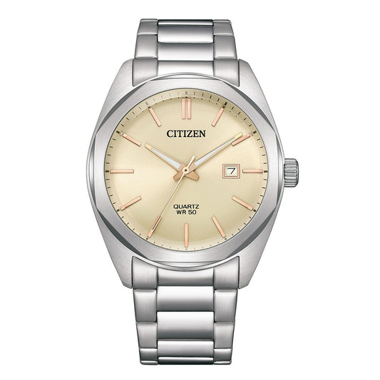 Citizen Hyperion Quartz Ivory Dial Men's Watch - BI5110-54B