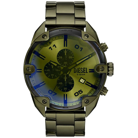 DZ4670 Diesel | Spiked Chronograph Tow/Tone Dial Analog Watch (Men) - Buy Now at Sai Creations Watches