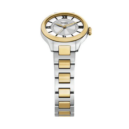 Fossil Gilmore Quartz Silver Dial Analog Stainless Steel Women Watch ES5422