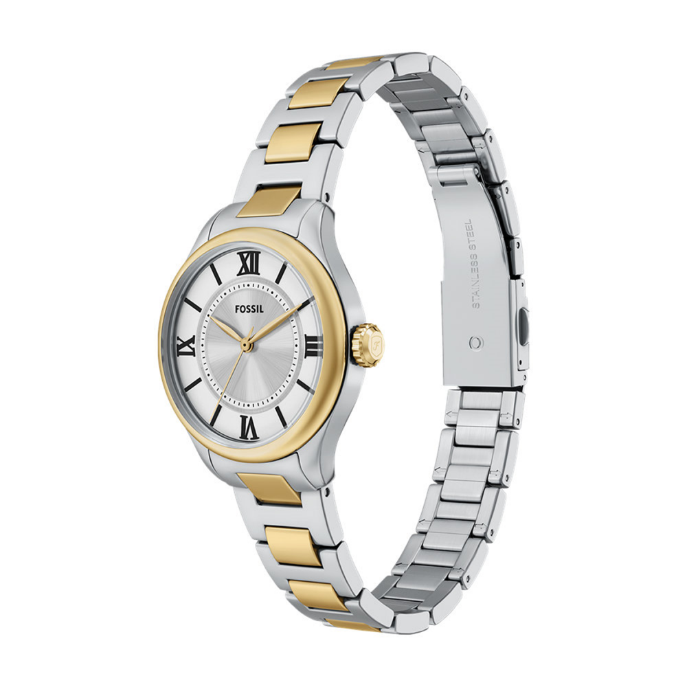 Fossil Gilmore Quartz Silver Dial Analog Stainless Steel Women Watch ES5422