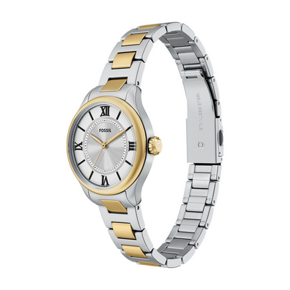 Fossil Gilmore Quartz Silver Dial Analog Stainless Steel Women Watch ES5422
