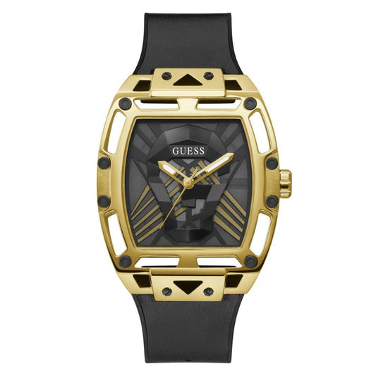 GUESS Legend Rectangle Champagne Dial Men Watch GW0500G1
