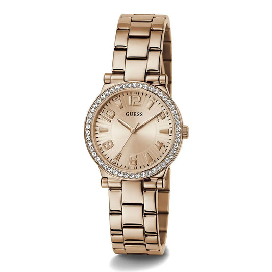 GUESS Women Rose Gold Tone Analog Watch GW0686L3