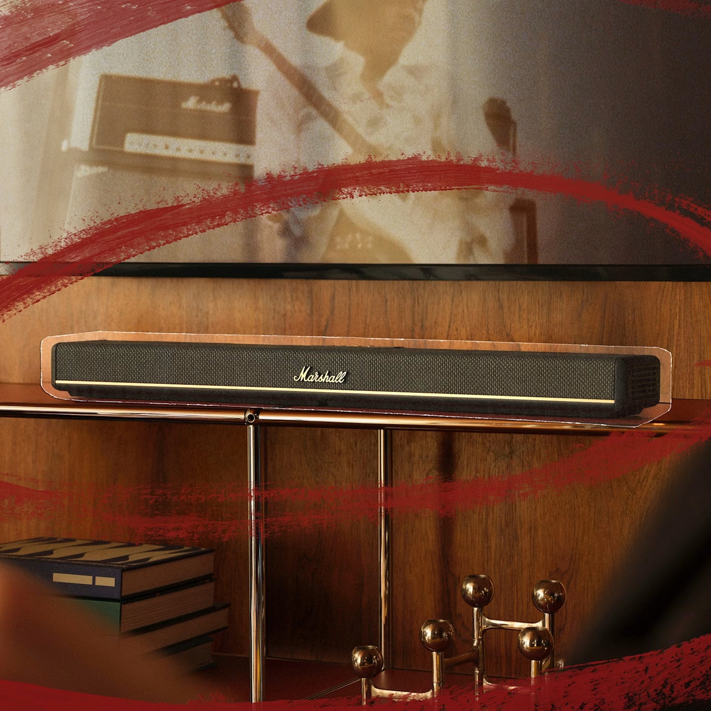 Marshall HESTON 60 TV soundbar with immersive Audio Black