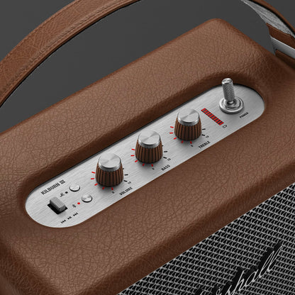 Marshall KILBURN III Wireless speaker with 50+ hours Playtime Brown
