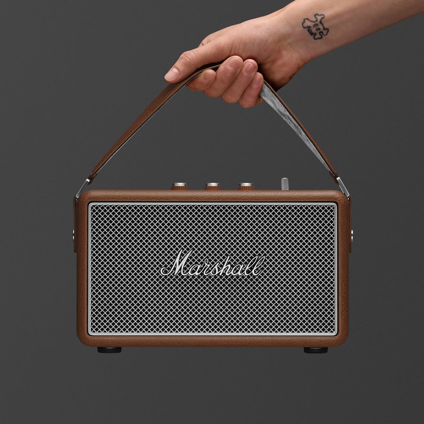 Marshall KILBURN III Wireless speaker with 50+ hours Playtime Brown