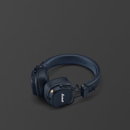 Marshall MAJOR V Wireless on-ear headphones with 100+ hours of playtime Blue