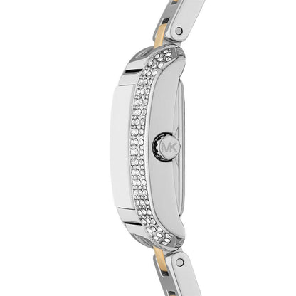 Michael Kors Emery Rectangular white Dial Analog Women Watch MK4882