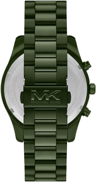 MK9166 Michael Kors | Lexington Chrono Green Dial Watch (Men)