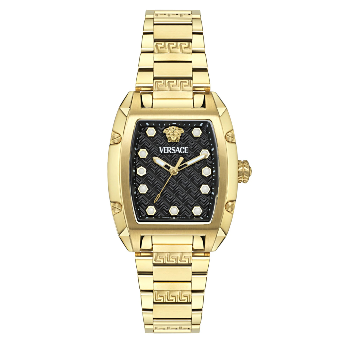 Versace Dominus Black Dial Gold-Tone Women's Watch - VE8K00524
