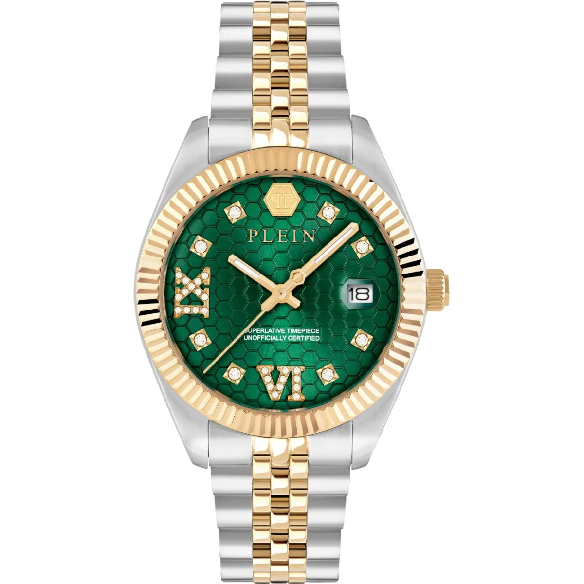 Philipp Plein Superlative Green Dial Analog Women's Watch PWYFA0225