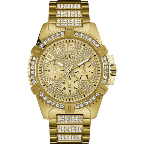 W0799G2 | GUESS Analog Champagne Dial Men's Watch - Buy Now at Sai Creations Watches