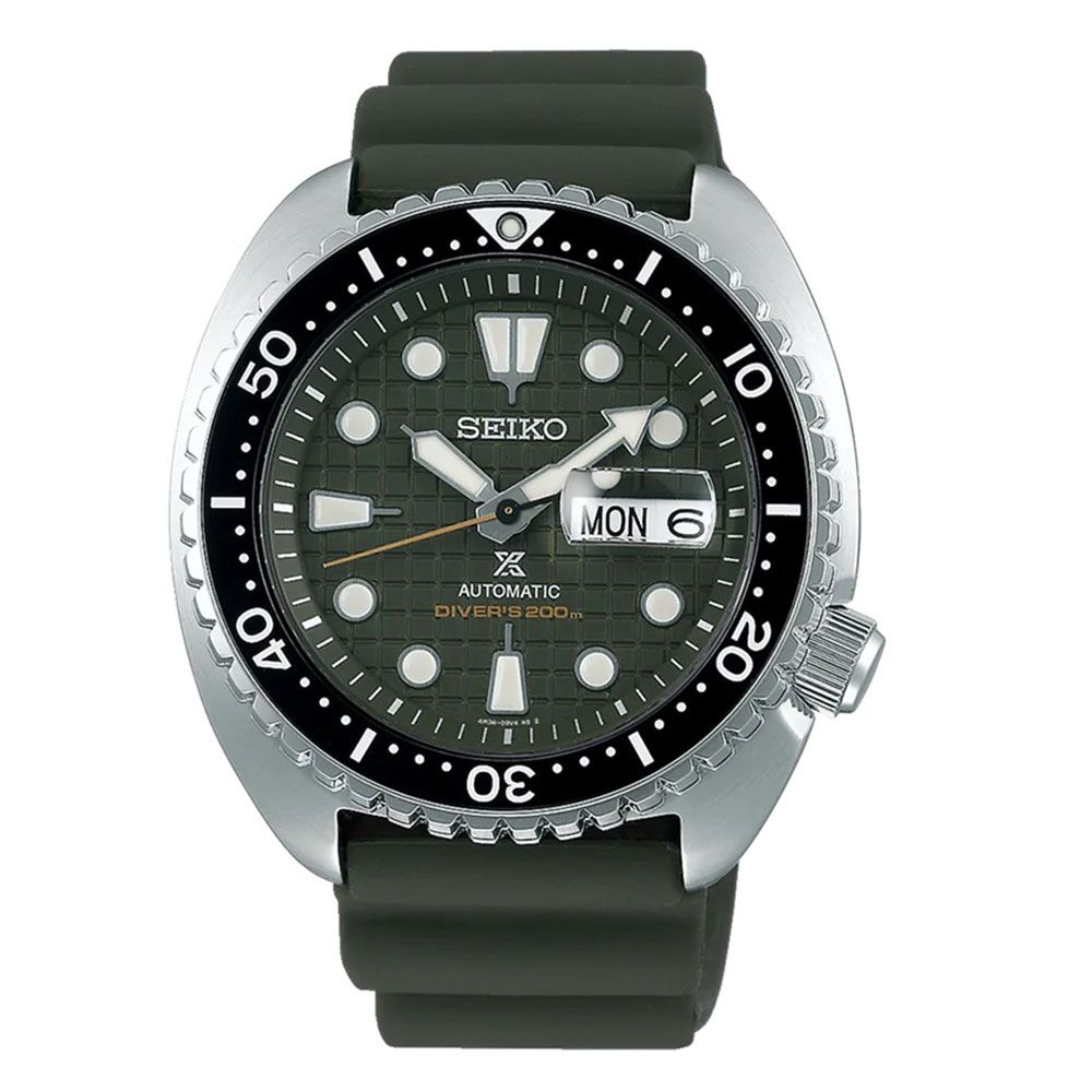 SRPE05K1 | SEIKO Prospex Male Green Automatic Silicon Watch