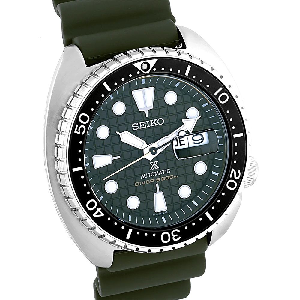 SRPE05K1 | SEIKO Prospex Male Green Automatic Silicon Watch