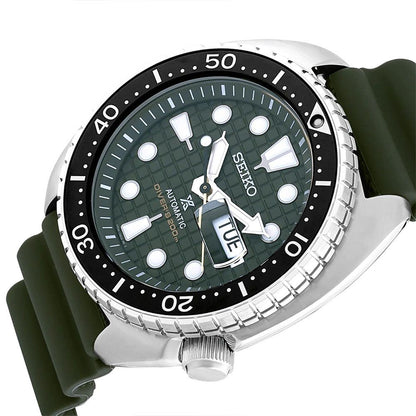 SRPE05K1 | SEIKO Prospex Male Green Automatic Silicon Watch