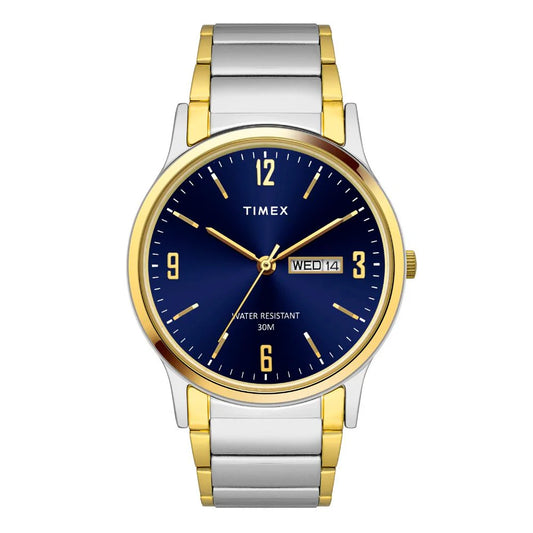Timex Classics Men's Mechanical Automatic Wind Blue Dial Watch -TW000R436
