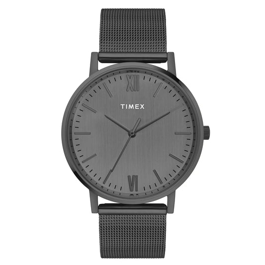 Timex Fashion Men's Grey Dial Round Case Watch -TW0TG8012