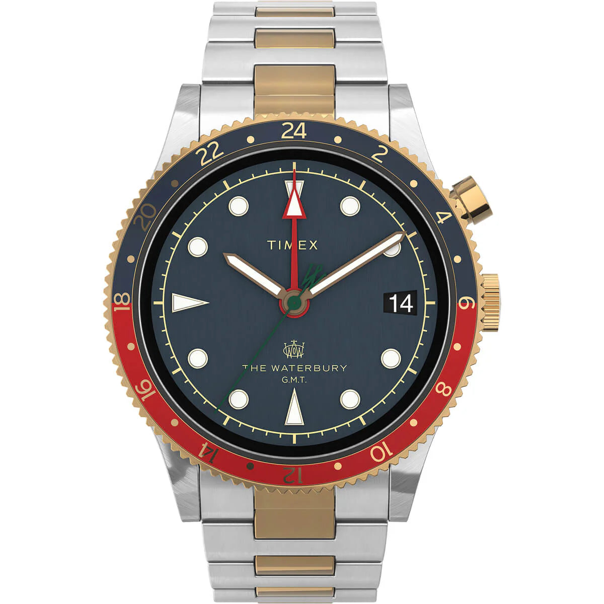 Timex Waterbury Traditional GMT 39mm Blue Dial Men's Watch - TW2U90600UJ