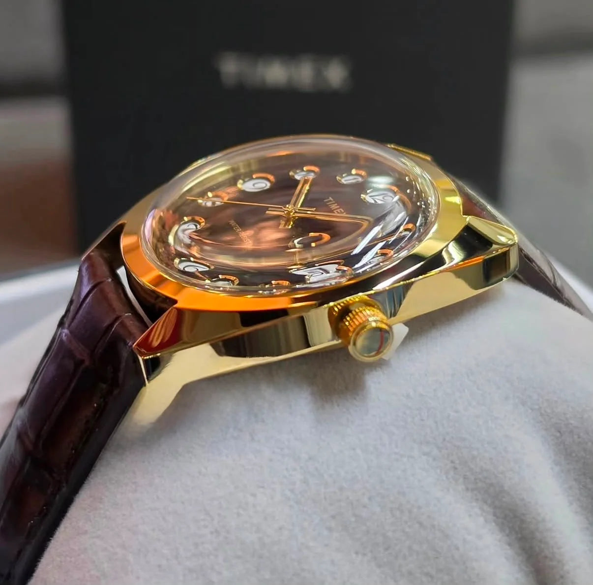Timex 1976 Rotary Phone Dial Reissue 37mm Leather Strap Men's Watch – TW2Y82100UJ