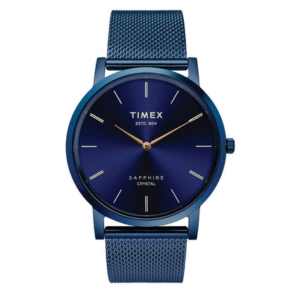 Timex Empera Men's Blue Dial Round Case Watch -TWEG17414