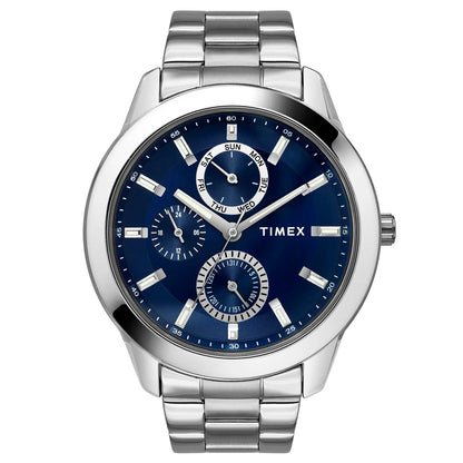 Timex Fashion Men's Blue Dial Round Case Multifunction Watch - TWEG18507