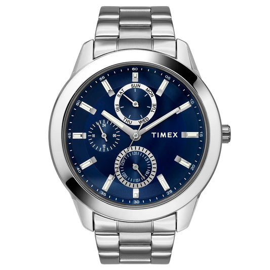 Timex Fashion Men's Blue Dial Round Case Multifunction Watch - TWEG18507