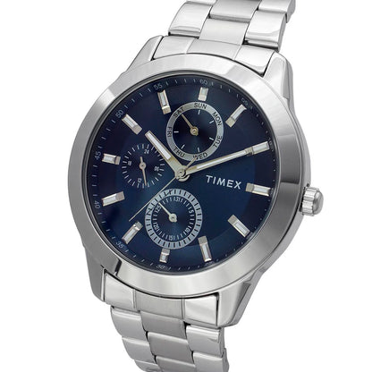 Timex Fashion Men's Blue Dial Round Case Multifunction Watch - TWEG18507