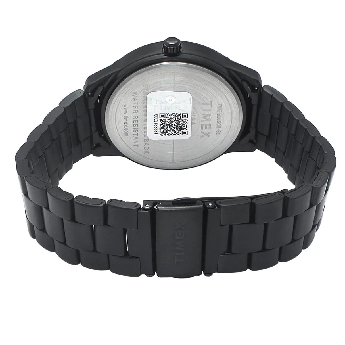 Timex Men's Black Dial Multi-Function Stainless Steel Watch TWEG18508