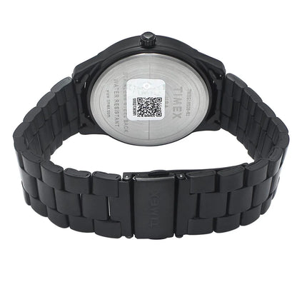 Timex Men's Black Dial Multi-Function Stainless Steel Watch TWEG18508